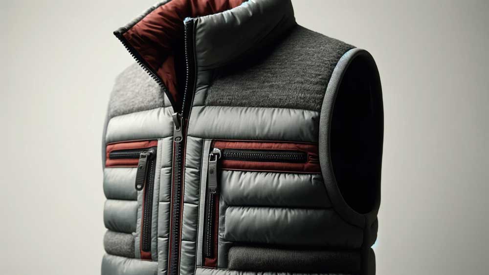 A sleeveless bodywarmer with multiple storage pockets.